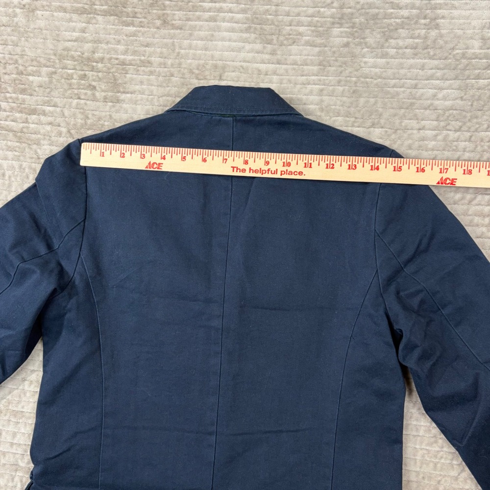 Polo Ralph Lauren Navy Blue Cotton 3-Button Blazer Sport Coat Medium 323057705 - Picture 5 of 10